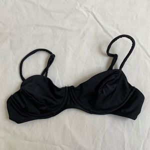 American Apparel black bathing suit top bra